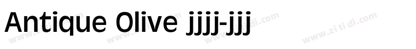 Antique Olive 常规斜体字体转换